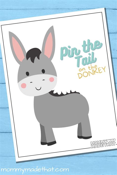 printable pin the tail on the donkey|pin the tail on donkey variations.